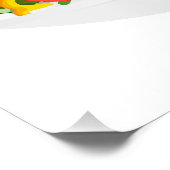 もっと食べの植物の生鮮サラダ動機レタリング ポスター (コーナー)