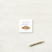 もっと食べの植物の生鮮サラダ動機レタリング ポストイット (デスク上)