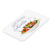 もっと食べの植物の生鮮サラダ動機レタリング マグネット (左側)