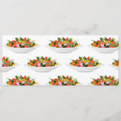 もっと食べの植物の生鮮サラダ動機レタリング メニュー (裏面)