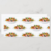 もっと食べの植物の生鮮サラダ動機レタリング メニュー (正面/裏面)