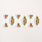 もっと食べの植物の生鮮サラダ動機レタリング ヨガマット (裏面(横))