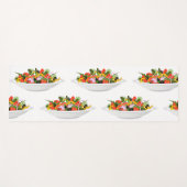 もっと食べの植物の生鮮サラダ動機レタリング ヨガマット (正面(横))