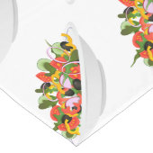 もっと食べの植物の生鮮サラダ動機レタリング ロングテーブルランナー (コーナー)