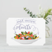 もっと食べの植物の生鮮サラダ動機レタリング 案内状 (スタンド正面)