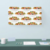 もっと食べの植物の生鮮サラダ動機レタリング 横断幕 (トレードショー)