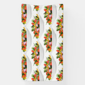 もっと食べの植物の生鮮サラダ動機レタリング 横断幕 (縦)