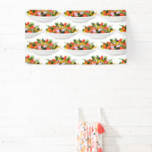 もっと食べの植物の生鮮サラダ動機レタリング 横断幕 (インサイチュ)