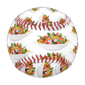 もっと食べの植物の生鮮サラダ動機レタリング 野球ボール (裏面)