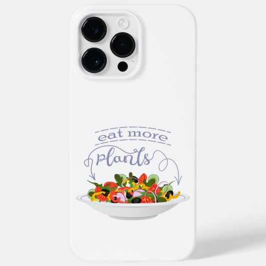 もっと食べの植物の生鮮サラダ動機レタリング Case-Mate iPhoneケース (裏面)