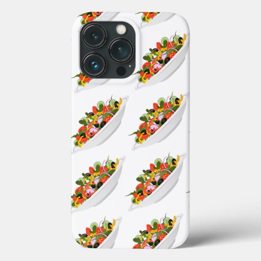 もっと食べの植物の生鮮サラダ動機レタリング Case-Mate iPhoneケース (裏面)
