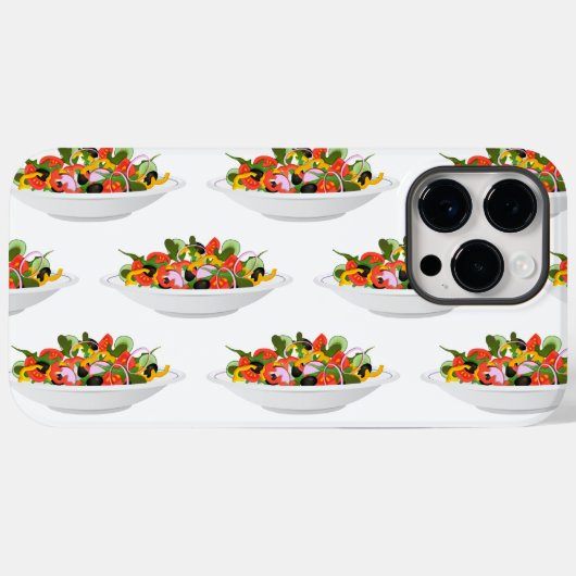 もっと食べの植物の生鮮サラダ動機レタリング Case-Mate iPhoneケース (裏面 (横))
