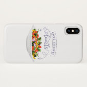 もっと食べの植物の生鮮サラダ動機レタリング Case-Mate iPhoneケース (裏面(横))