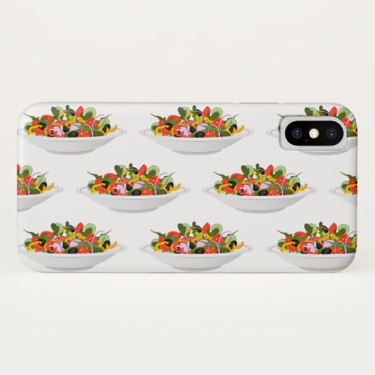 もっと食べの植物の生鮮サラダ動機レタリング Case-Mate iPhoneケース (裏面(横))