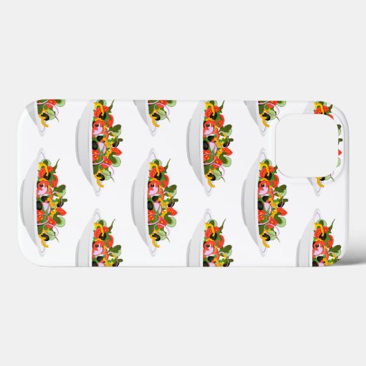 もっと食べの植物の生鮮サラダ動機レタリング Case-Mate iPhoneケース (裏面 (横))