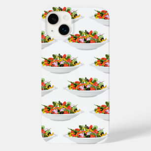 もっと食べの植物の生鮮サラダ動機レタリング Case-Mate iPhone 14 PLUSケース