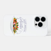 もっと食べの植物の生鮮サラダ動機レタリング iPhoneケース (裏面横)