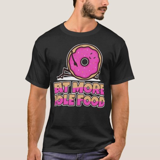 もっと食べ穴食べ物skadboardトラックの男の子シャツ tシャツ (正面)