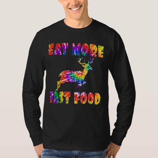 もっと食べ速い食品絞り染めディアハンタークリエイティブ胡 Tシャツ (正面)