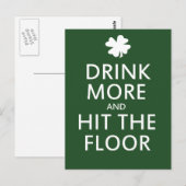 もっと飲んで床に着て ポストカード (正面/裏面)