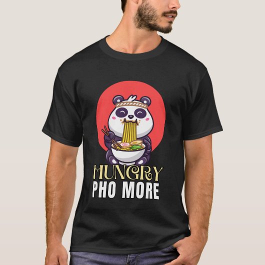 もっと麺が食べたい Tシャツ (正面)