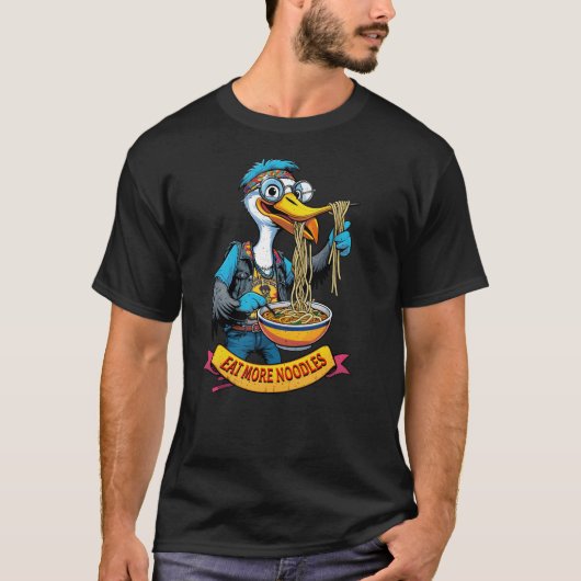 もっと麺類を食べよう Tシャツ (正面)
