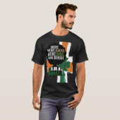 もっと黒人もっと犬もっとアイルランド国旗のアンチ Tシャツ (正面フル)