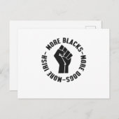 もっと黒 もっと犬 もっとアイルランド人 ポストカード (正面/裏面)