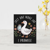 もっと1つだけ瓶　面白いアヒルの缶詰 カード (黄色い花)