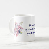 "もっと…" – 幸せ開花コーヒーマグ コーヒーマグカップ (正面左)