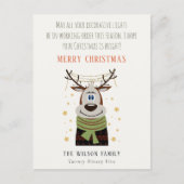 もつれおもしろいた作業クリスマスライトトトトインディア シーズンポストカード (正面)