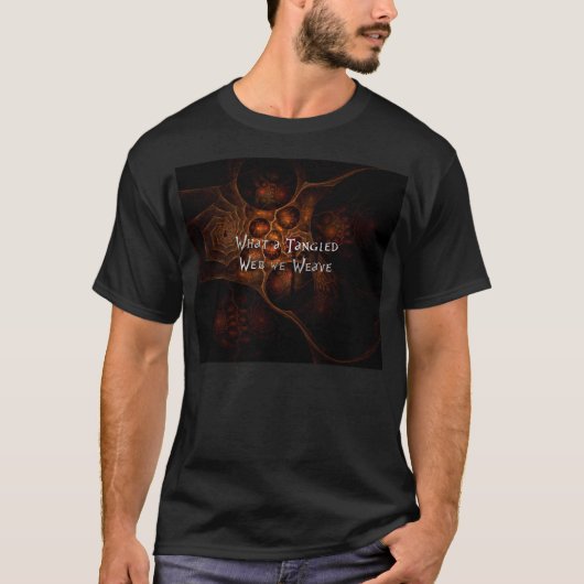 もつれさせたくもの巣 Tシャツ (正面)