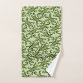 もつれさせたトカゲ バスタオルセット (ハンドタオル)