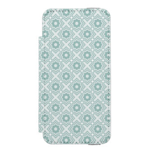 もつれさせた格子パターン iPhone SE/5/5sウォレットケース