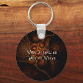 もつれたくもの巣 キーホルダー (正面)