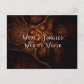 もつれたくもの巣 ポストカード (正面)