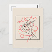 もつれたイラストレーター ポストカード (正面/裏面)
