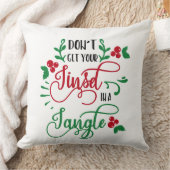 もつれたクリスマスに金髪を取らないで クッション (ブランケット)