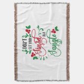 もつれたクリスマスに金髪を取らないで スローブランケット (正面縦)