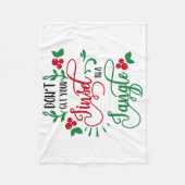 もつれたクリスマスに金髪を取らないで フリースブランケット (正面)