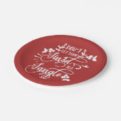 もつれたクリスマスに金髪を取らないで ペーパープレート (アングル)