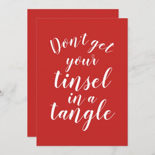 もつれたクリスマスに金髪を取り出すなおもしろいい (正面/裏面)