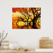 もつれたシルエットのポスター ポスター (キッチン)