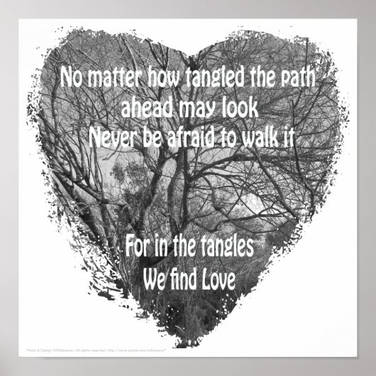 もつれたハートポスター ポスター (正面)