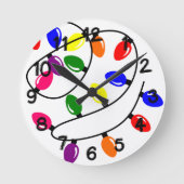 もつれたライト ラウンド壁時計 (正面)