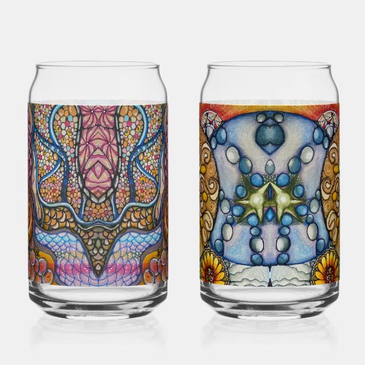 もつれた一対 ガラス缶 (左)