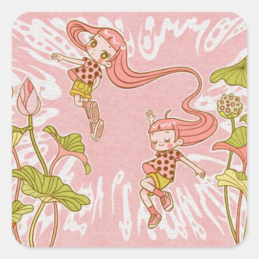 もつれた宇宙 スクエアシール (正面)