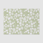 もつれた葉の天蓋 静かなライム色の植物画 薄葉紙 (正面)