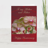 もつれた蘭の両親の記念カード カード (正面)