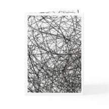 もつれのある有刺線図付きメッセージカードなし